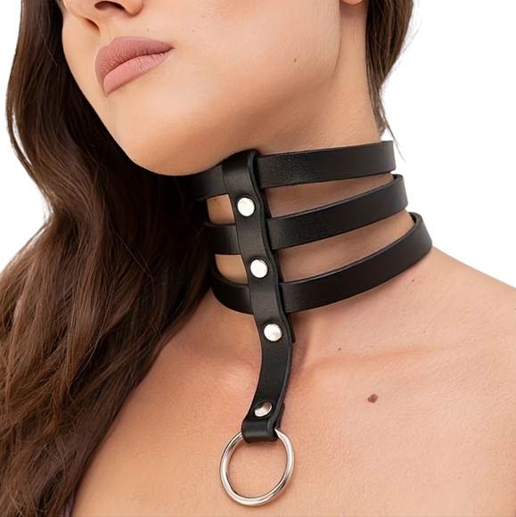 None Accessories - 3 Row O-Ring Accent Choker